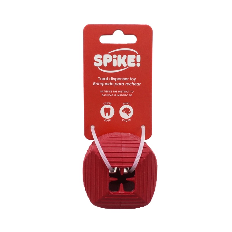 Spike! Chew and Fetch Treat Cube Treat Dispensing Dog Toy