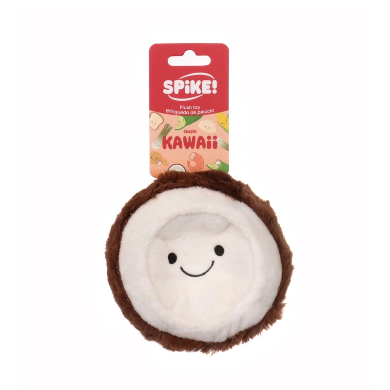 Spike! Kawaii Coconut Plush Dog Toy