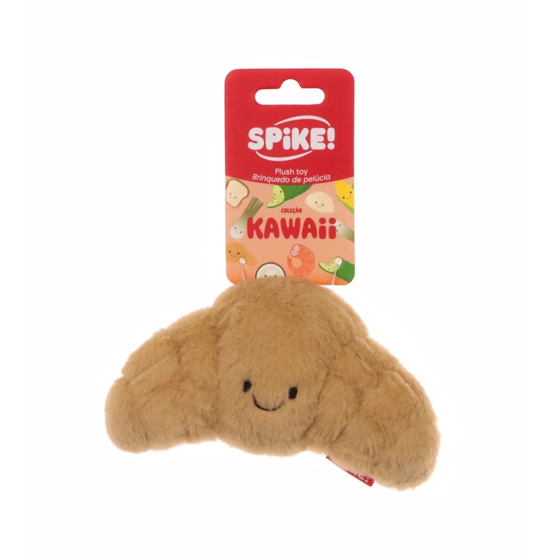 Spike! Kawaii Croissant Plush Dog Toy
