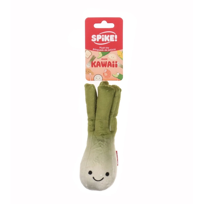 Spike! Kawaii Leek Plush Dog Toy