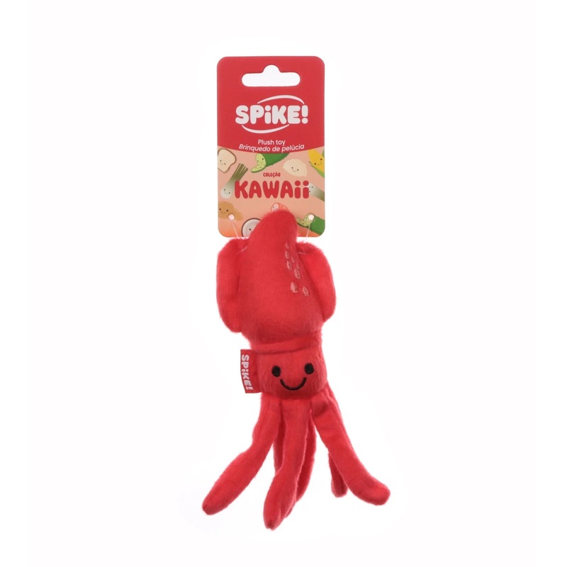 Spike! Kawaii Squid Plush Dog Toy