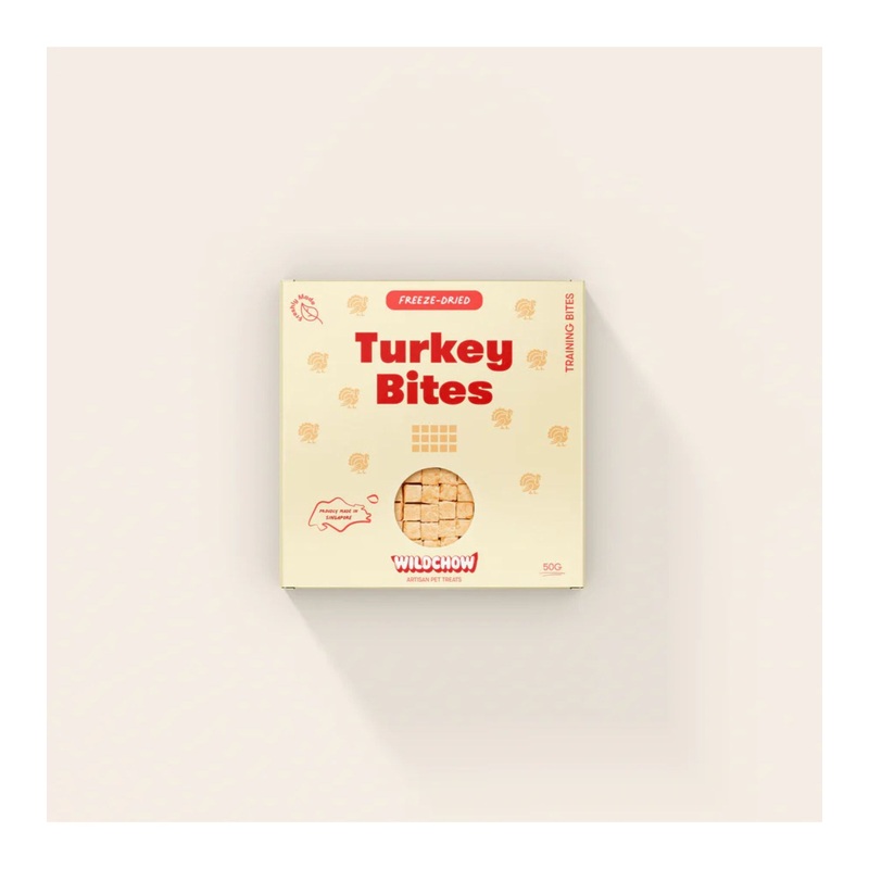 WildChow Freeze Dried Dog Treats (Turkey Training Bites)