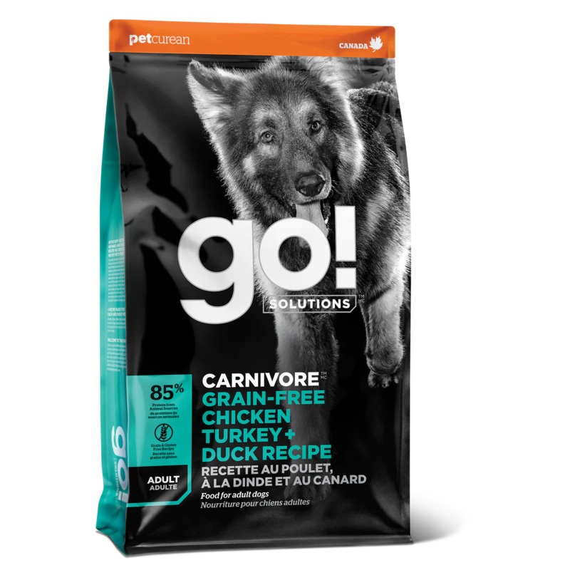 Go! Carnivore Grain Free Chicken, Turkey, Duck Dog Food