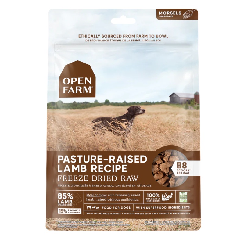 Open Farm Lamb Freeze-Dried Raw Dog Food