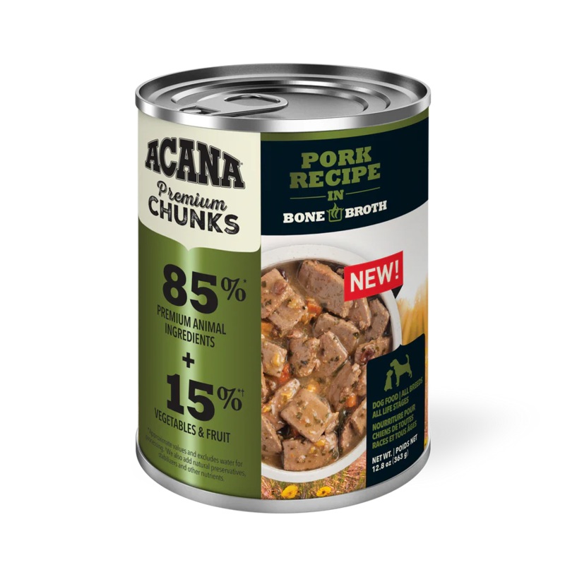 Acana Pork Recipe in Bone Broth Dog Food 363g