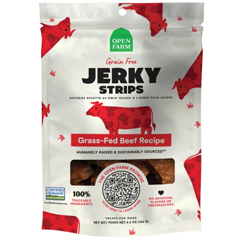 Open Farm Grain-Free Beef Jerky Dog Treats