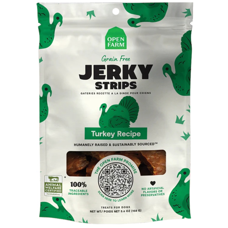 Open Farm Grain-Free Turkey Jerky Dog Treats