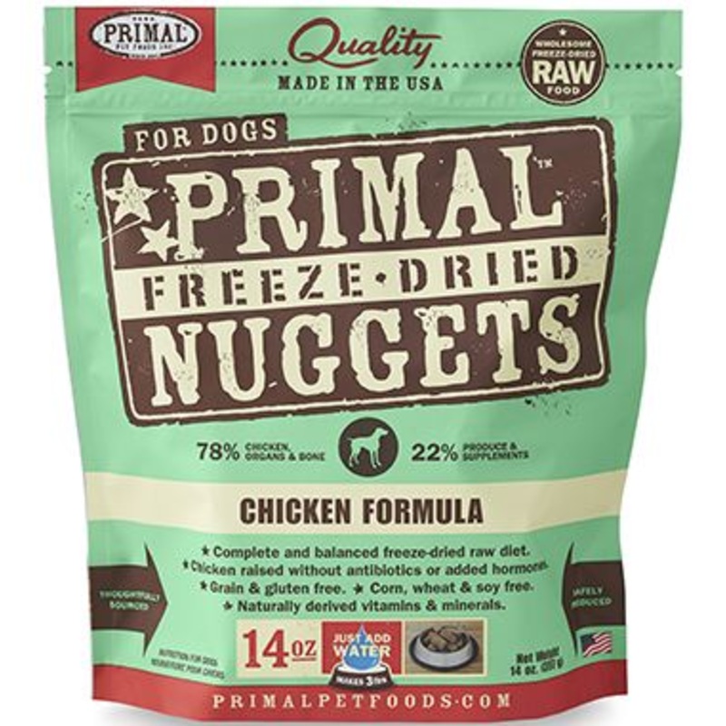 Primal Freeze-Dried Nuggets Chicken Raw Dog Food