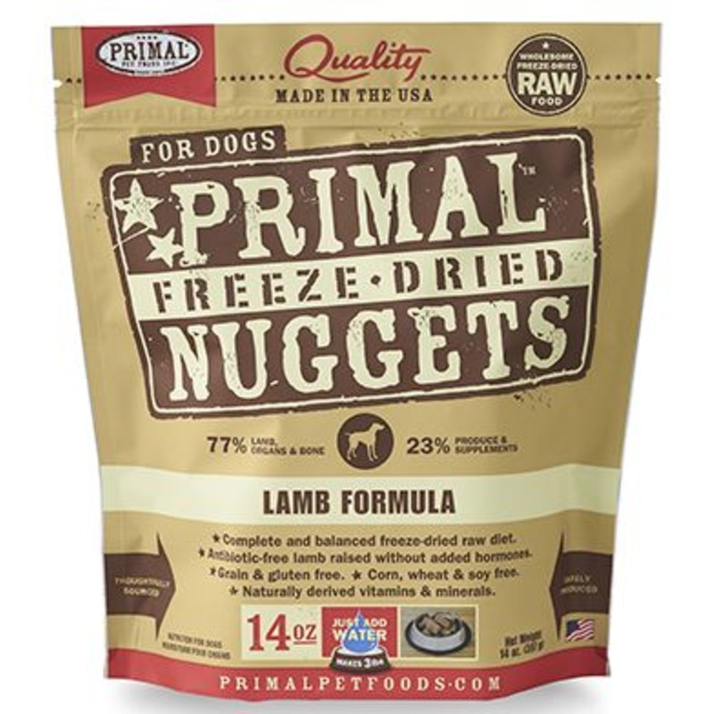 Primal Freeze-Dried Nuggets Lamb Raw Dog Food
