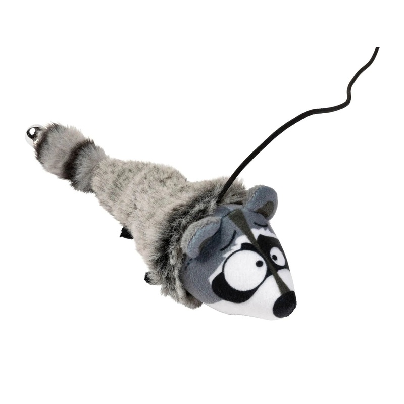 FuzzYard - Run-Along Raccoon Cat Teaser Toy