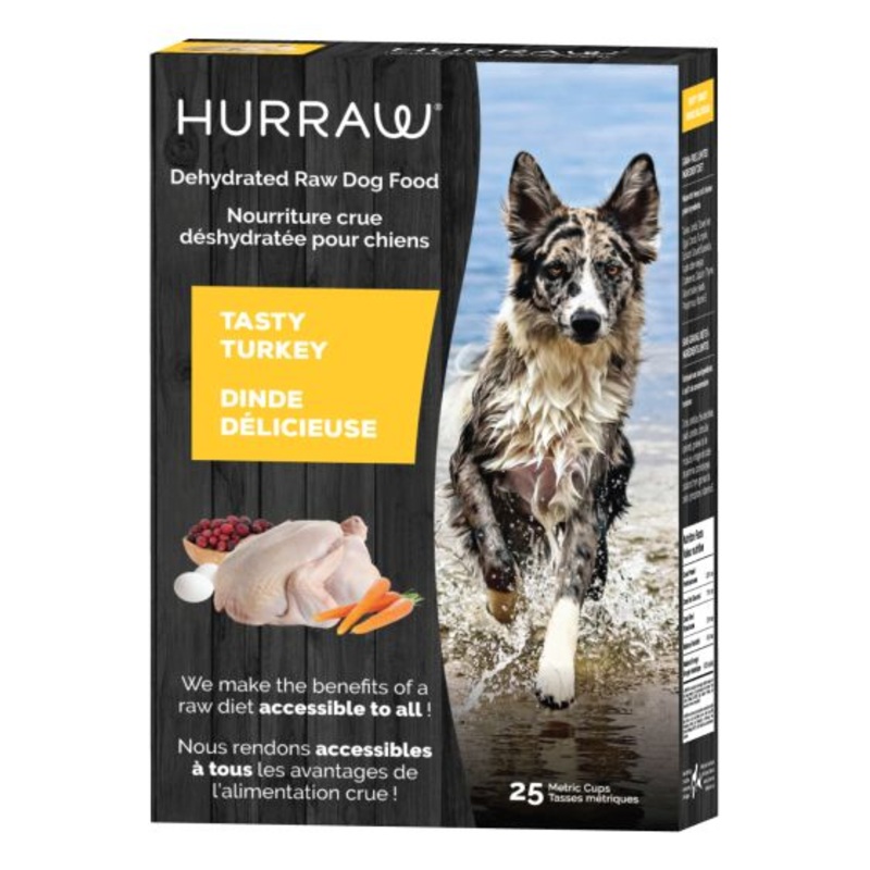 Hurraw Dehydrated Raw Turkey Dog Food