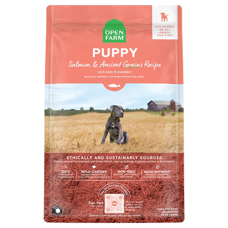 Open Farm Ancient Grain Puppy Salmon & Sweet Potato Dog Food