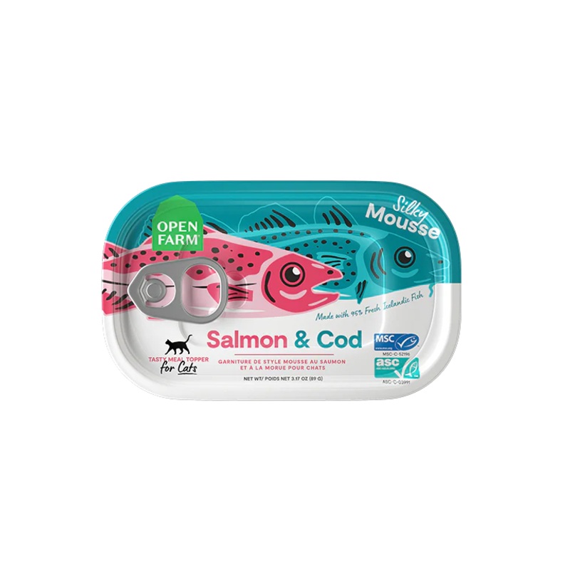 Open Farm Salmon & Cod Wet Food Topper for Cat