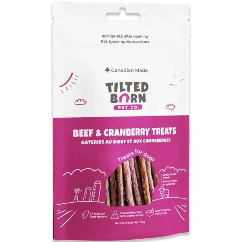 Tilted Barn Canadian Beef & Cranberry Dog Treats
